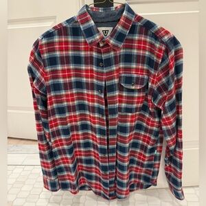 VISSLA mens Plaid  Shirt